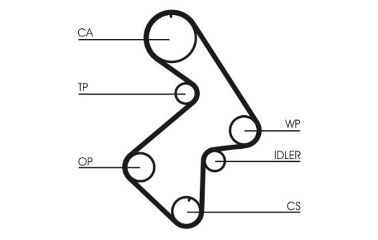 Kamrem CT998 Contitech, bild 4