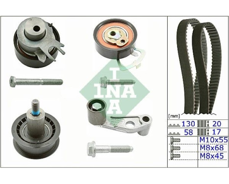 Kamremsats 530008910 Ina