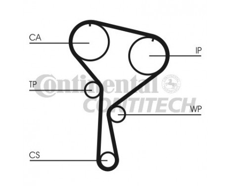 Kamremsats CT1035K1 Contitech, bild 2
