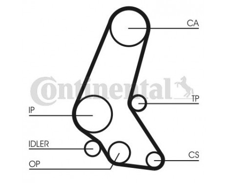 Kamremsats CT748K5 Contitech, bild 5