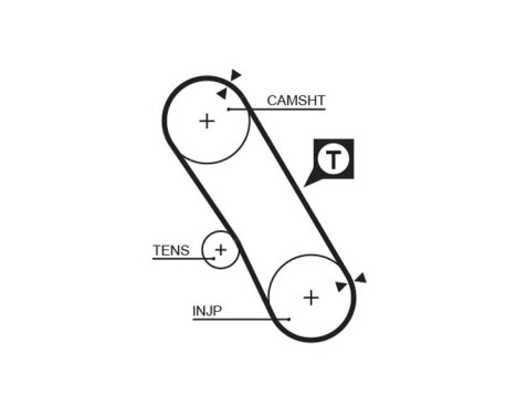Kamremsats PowerGrip® K015061XS Gates, bild 3