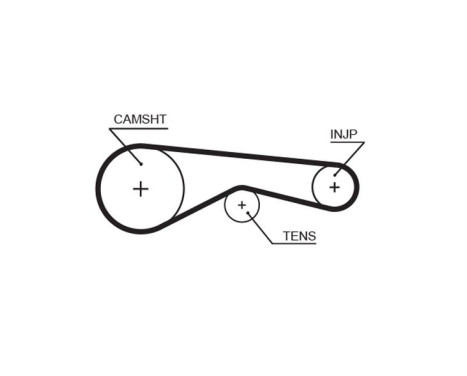 Kamremsats PowerGrip® K015624XS Gates, bild 3