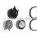 Kamremsats SPANNROLLEN-SET Bosch
