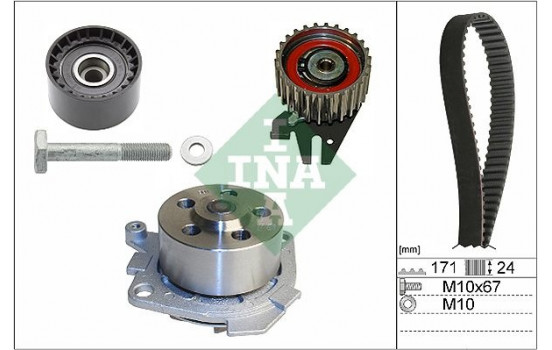 Vattenpump + Kamremsats 530 0606 30 Ina