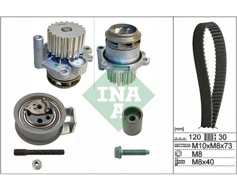 Vattenpump + kamremsats 530009130 Ina