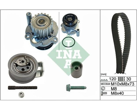 Vattenpump + Kamremsats 530009131 Ina