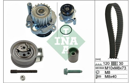 Vattenpump + Kamremsats 530009131 Ina
