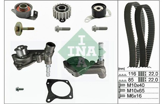 Vattenpump + kamremsats 530010430 Ina