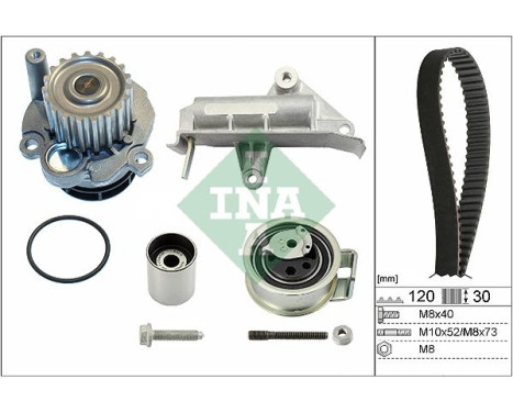 Vattenpump + kamremsats 530017730 Ina