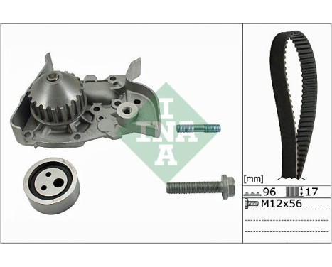 Vattenpump + kamremsats 530019130 Ina