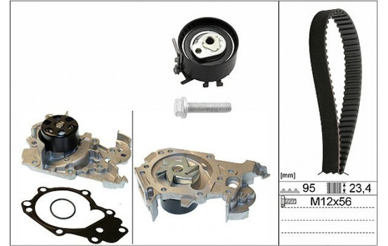 Vattenpump + kamremsats 530019530 Ina