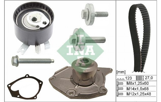 Vattenpump + kamremsats 530019731 Ina, bild 2