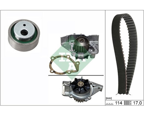 Vattenpump + Kamremsats 530025831 Ina
