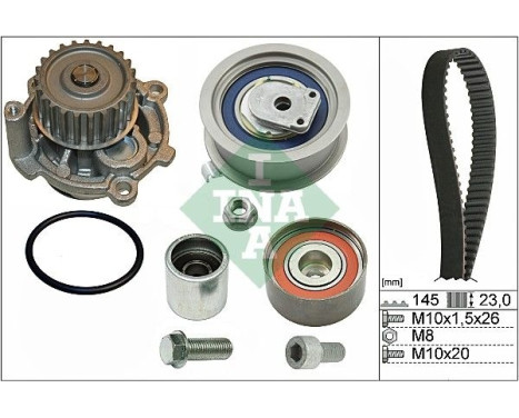 Vattenpump + Kamremsats 530037430 Ina