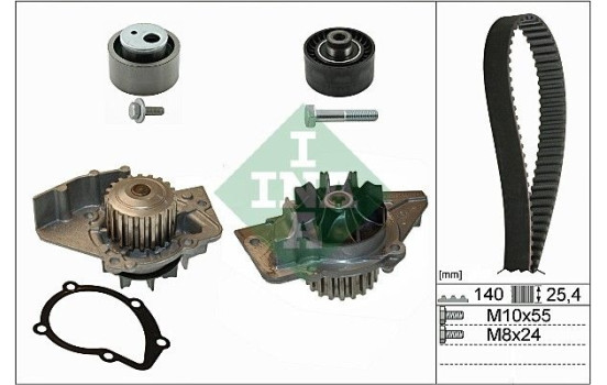 Vattenpump + kamremsats 530044030 Ina, bild 2