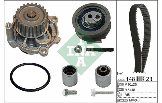 Vattenpump + Kamremsats 530044532 Ina