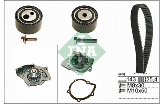 Vattenpump + Kamremsats 530044730 Ina