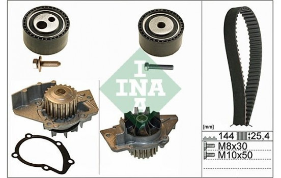 Vattenpump + Kamremsats 530047430 Ina