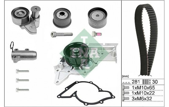 Vattenpump + Kamremsats 530048030 Ina