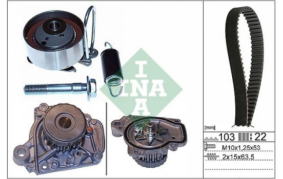 Vattenpump + Kamremsats 530050531 Ina