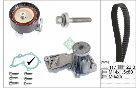 Vattenpump + Kamremsats 530060530 Ina