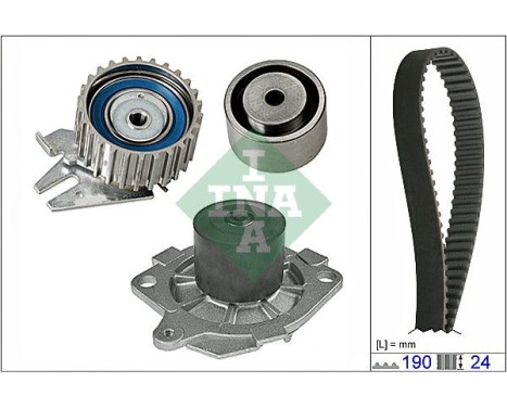 Vattenpump + Kamremsats 530062030 Ina
