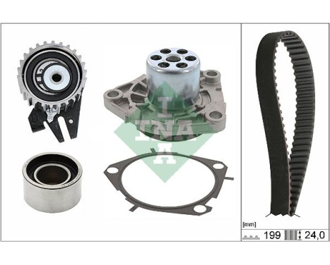 Vattenpump + Kamremsats 530062530 Ina