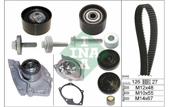 Vattenpump + kamremsats 530063830 Ina