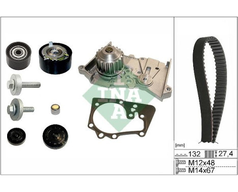Vattenpump + kamremsats 530063930 Ina