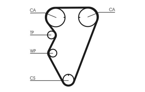 Vattenpump + kamremsats CT974WP1 Contitech, bild 5
