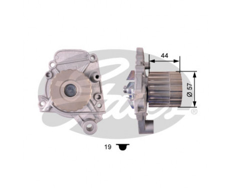 Vattenpump + kamremsats PowerGrip® KP15410XS-1 Gates