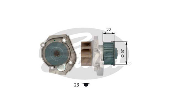 Vattenpump + kamremsats PowerGrip® KP15503XS-2 Gates, bild 2