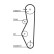 Vattenpump + kamremsats PowerGrip® KP15521XS-1 Gates, miniatyr 2