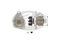 Vattenpump + kamremsats PowerGrip® KP15615XS Gates