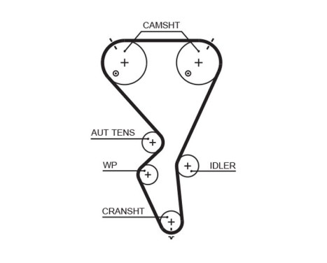 Vattenpump + kamremsats PowerGrip® KP15615XS Gates, bild 4
