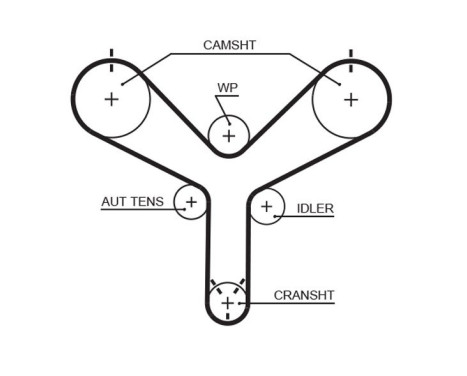 Vattenpump + Kamremsats PowerGrip® KP1T298 Gates, bild 2