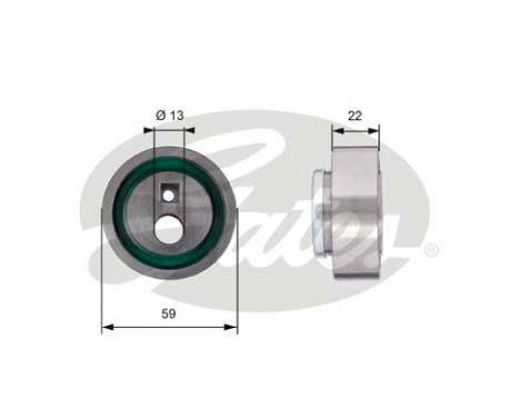 Vattenpump + kamremsats PowerGrip® KP25215XS-2 Gates, bild 2