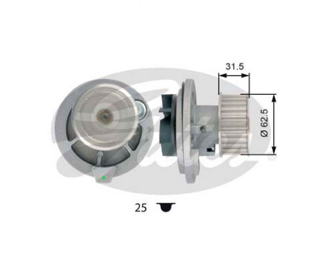 Vattenpump + kamremsats PowerGrip® KP25461XS Gates