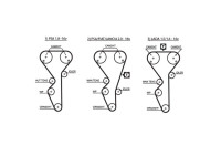 Vattenpump + kamremsats PowerGrip® KP25468XS-2 Gates