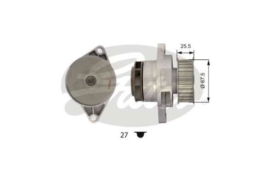 Vattenpump + kamremsats PowerGrip® KP25565XS-2 Gates, bild 4