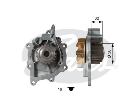 Vattenpump + kamremsats PowerGrip® KP25633XS Gates