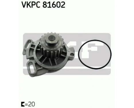 Vattenpump + kamremsats VKMC 01040 SKF, bild 2
