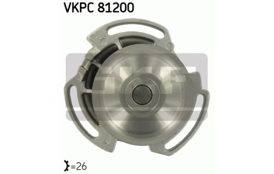 Vattenpump + kamremsats VKMC 01100 SKF, bild 2