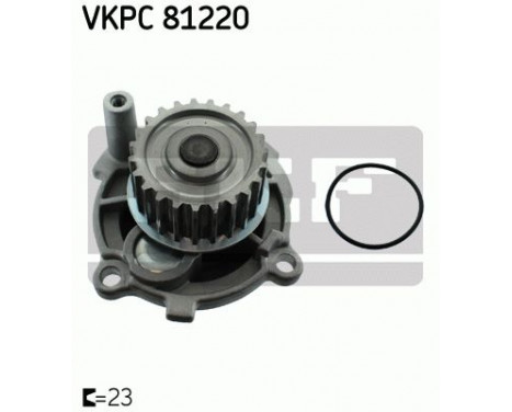 Vattenpump + kamremsats VKMC 01113-1 SKF, bild 2