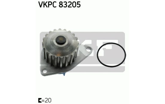 Vattenpump + kamremsats VKMC 03110-1 SKF, bild 2
