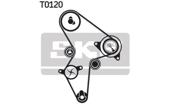 Vattenpump + kamremsats VKMC 03121 SKF, bild 2