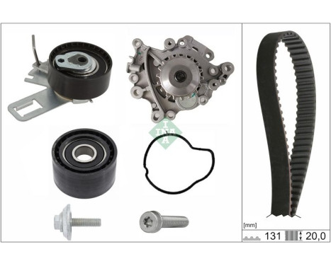 Vattenpump + kamremssats 530 0760 30 Ina