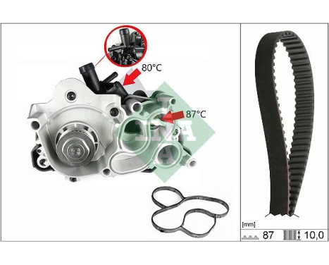 Vattenpump + kamremssats 530 0761 30 Ina