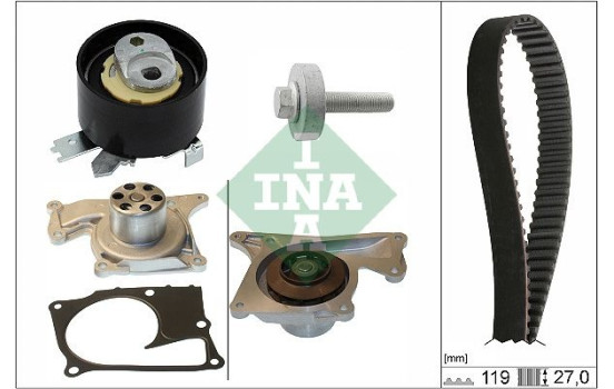 Vattenpump + kamremssats 530 0843 30 Ina