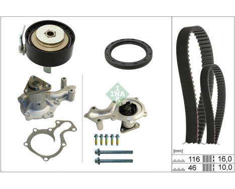 Vattenpump + kamremssats 530 0958 30 Ina